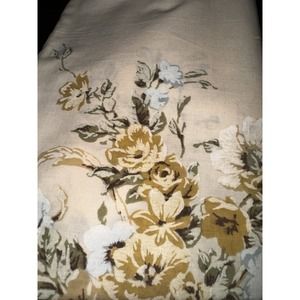 Vintage JP Stevens UTICA Yellow Rose 100% Cotton Pillow Case Victorian Style
